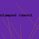 stamped cement